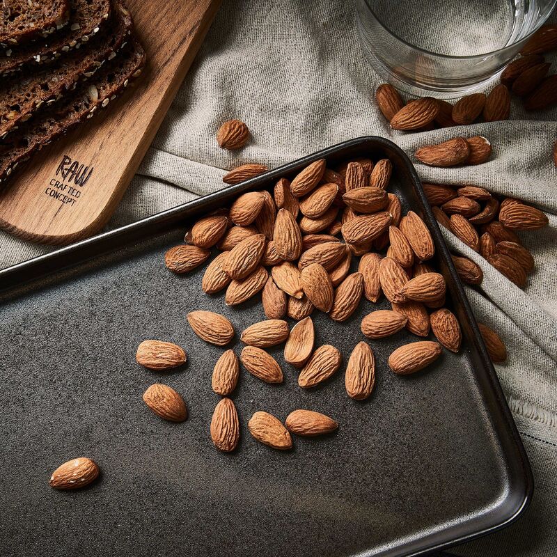 RAW rektangulær tallerken metallisk brun 34x18 cm. 