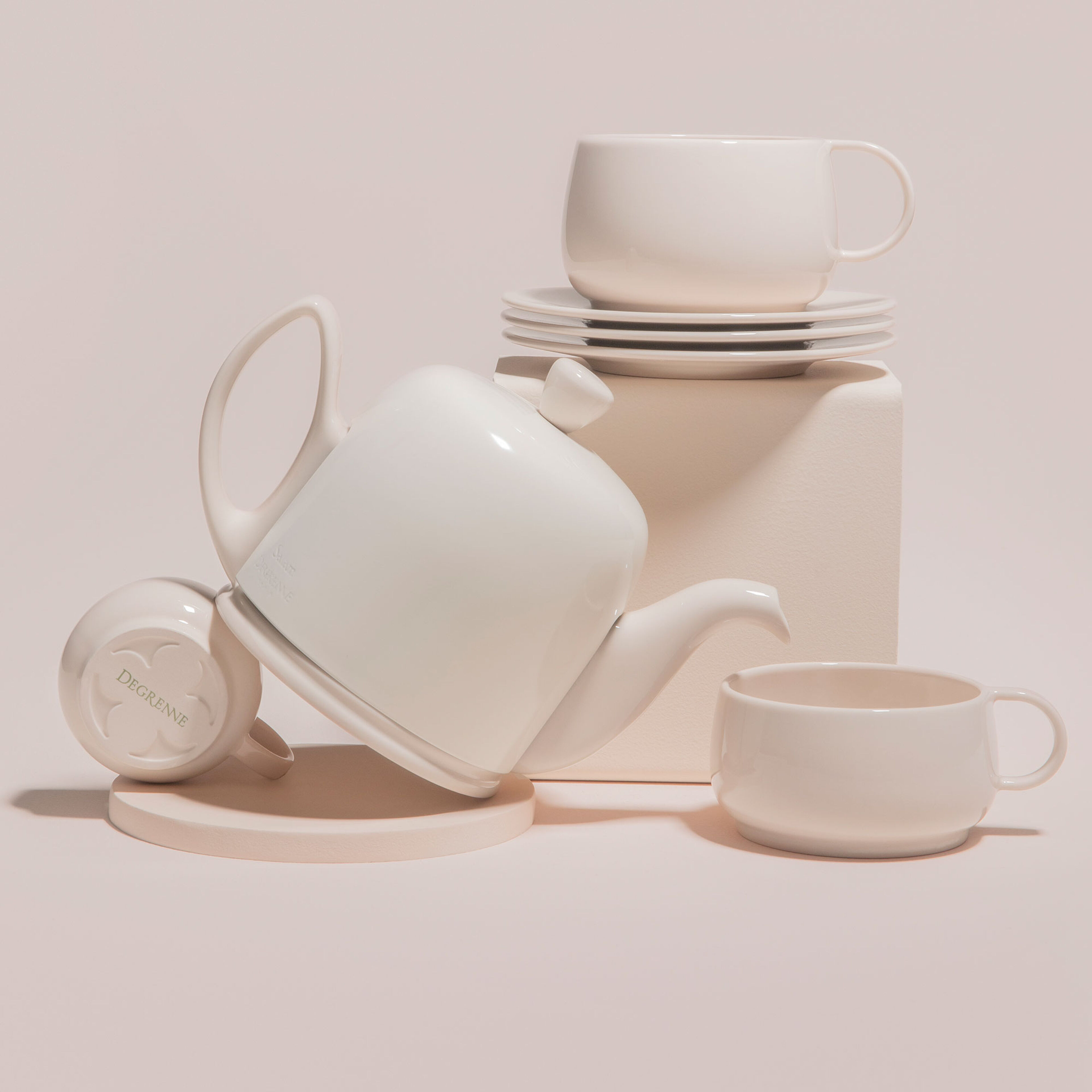 Degrenne Salam Monochrome tekanne 4 kopper, pink