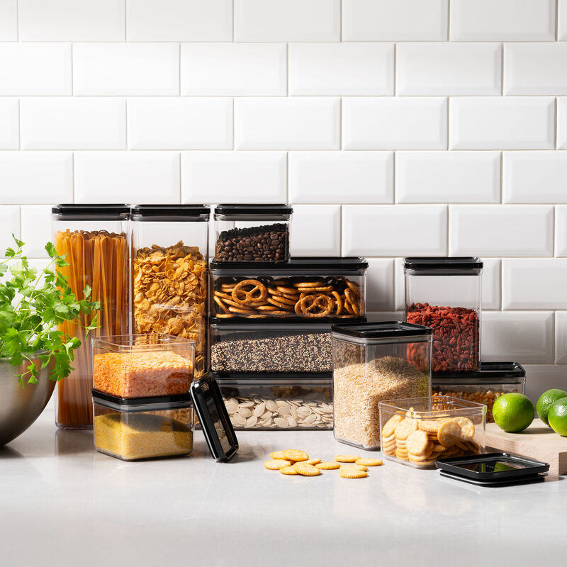 Canteen opbevaringsbeholdere 12 dele, sort