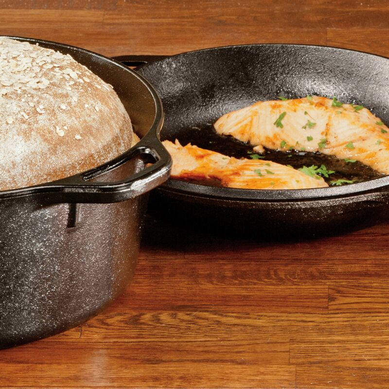 Dobbelt Støbejernsgryde 4,73 liter