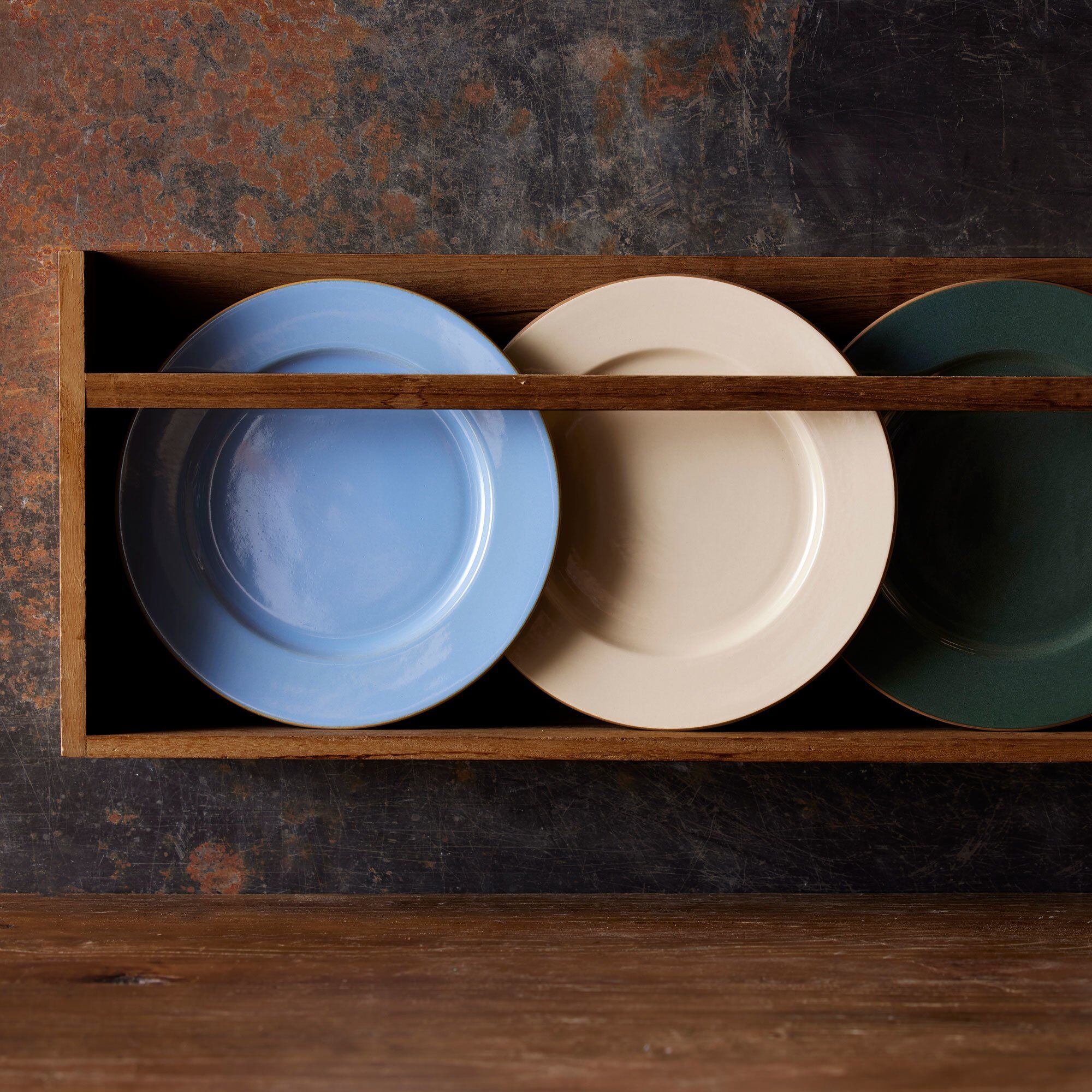 Alternativ bild 1 för Bitz Tallrik 27 cm, wood/ocean