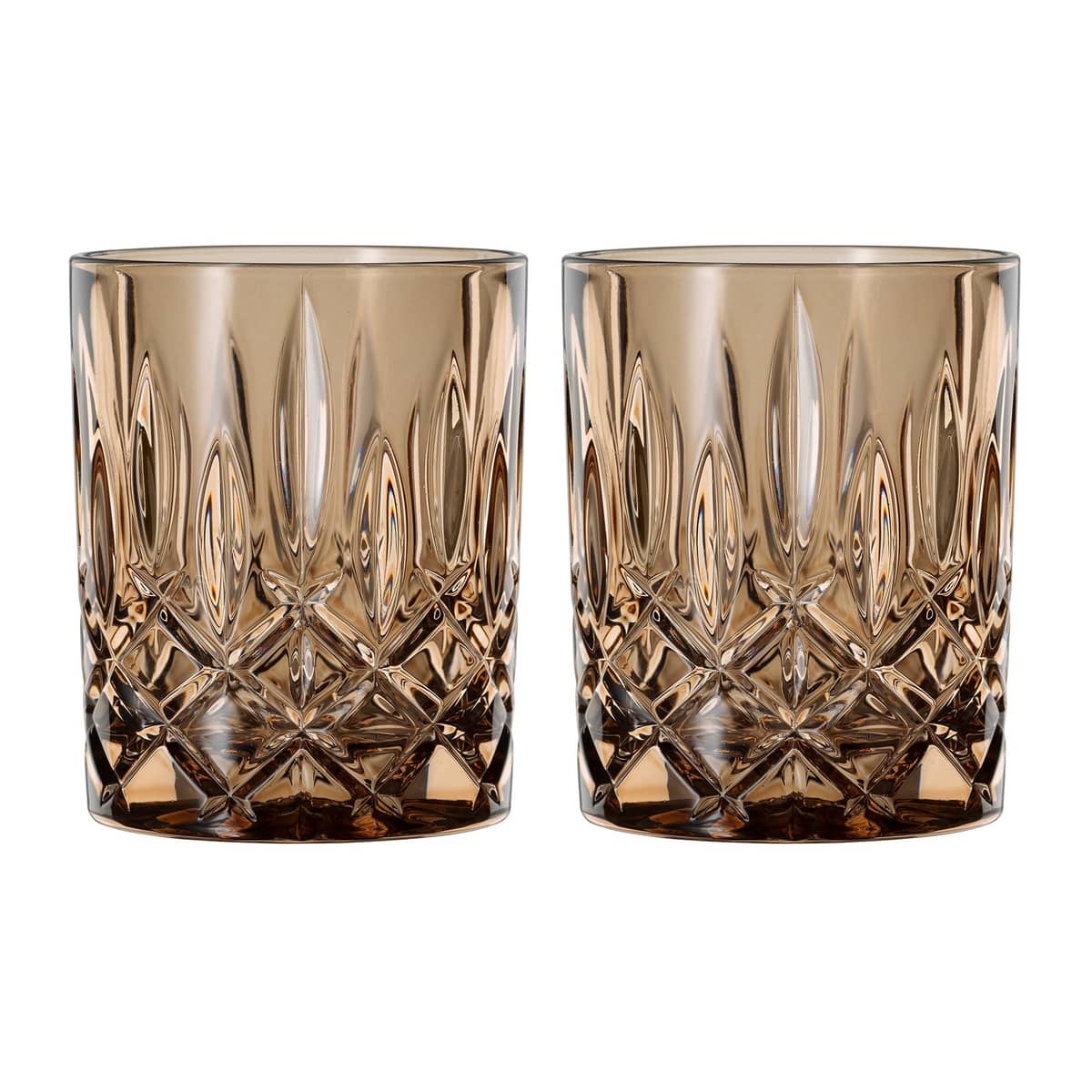 Noblesse tumblerglas 2-pack, 29,5 cl, brun