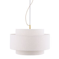 Globen Lighting Noah Bouclé pendellampa 50 cm, vit