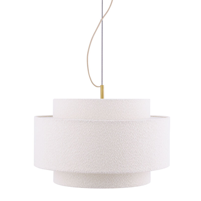 Globen Lighting Noah Bouclé pendellampe 50 cm, hvid