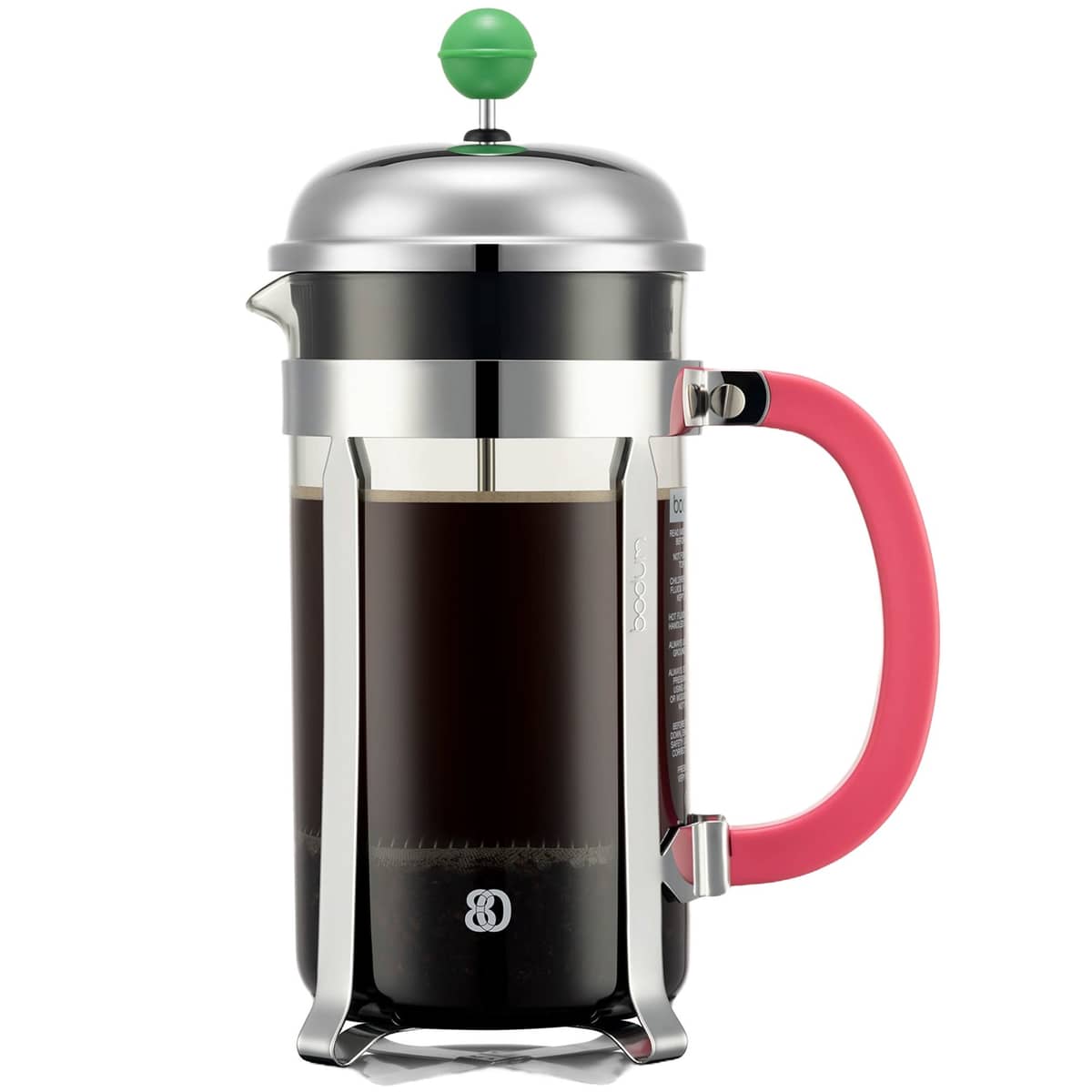 CHAMBORD kaffepress 8 koppar, rostfri/rosa