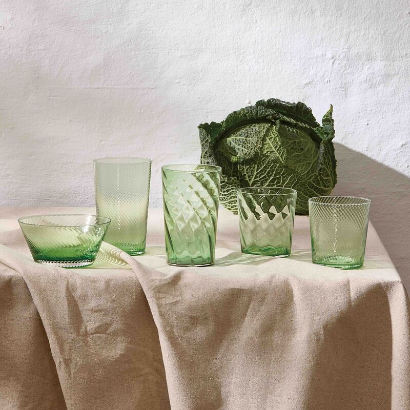 RAW Unique Swirl skål Ø12,5 cm, grøn