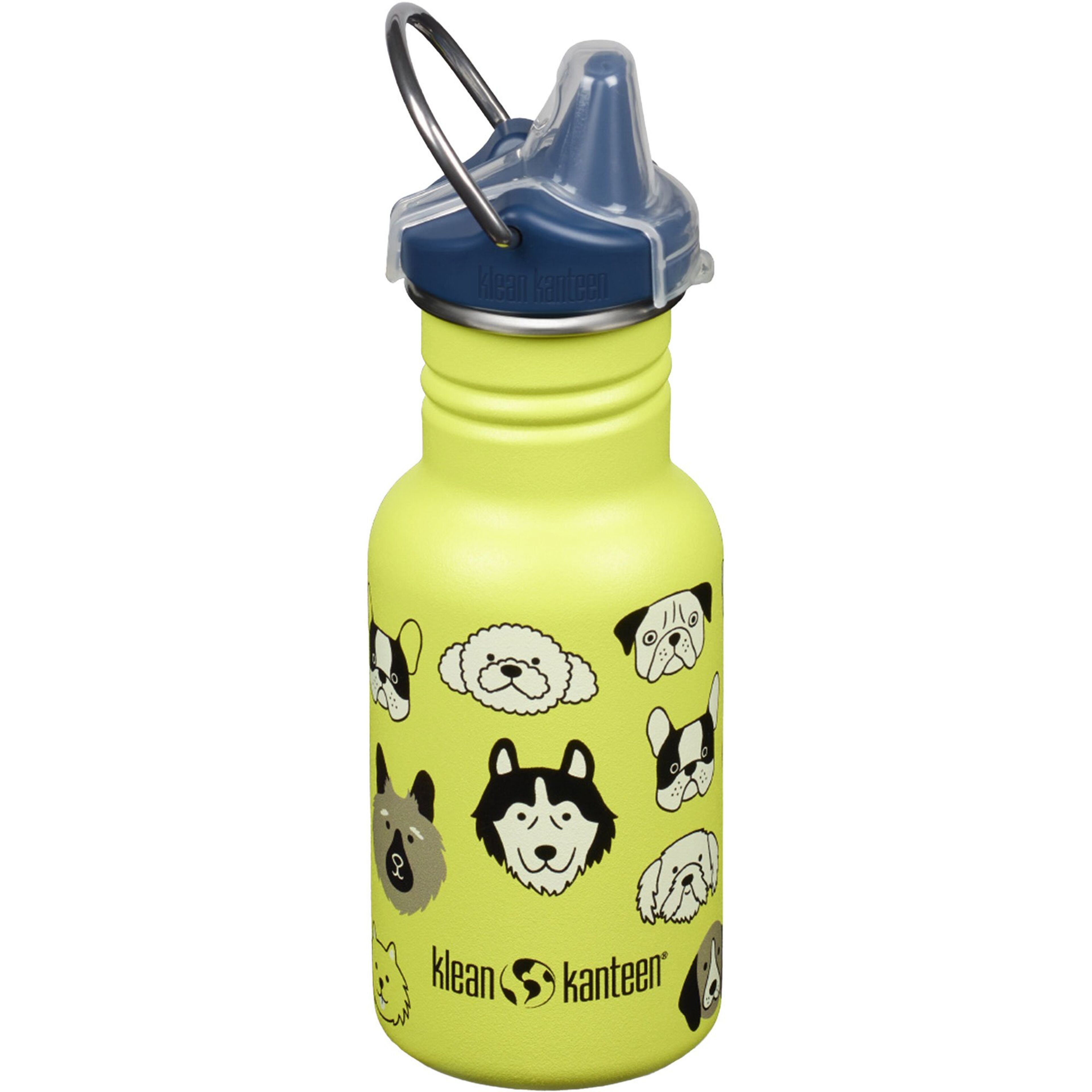 Kid Classic Narrow Sippy vattenflaska med pip 355 ml, dogs