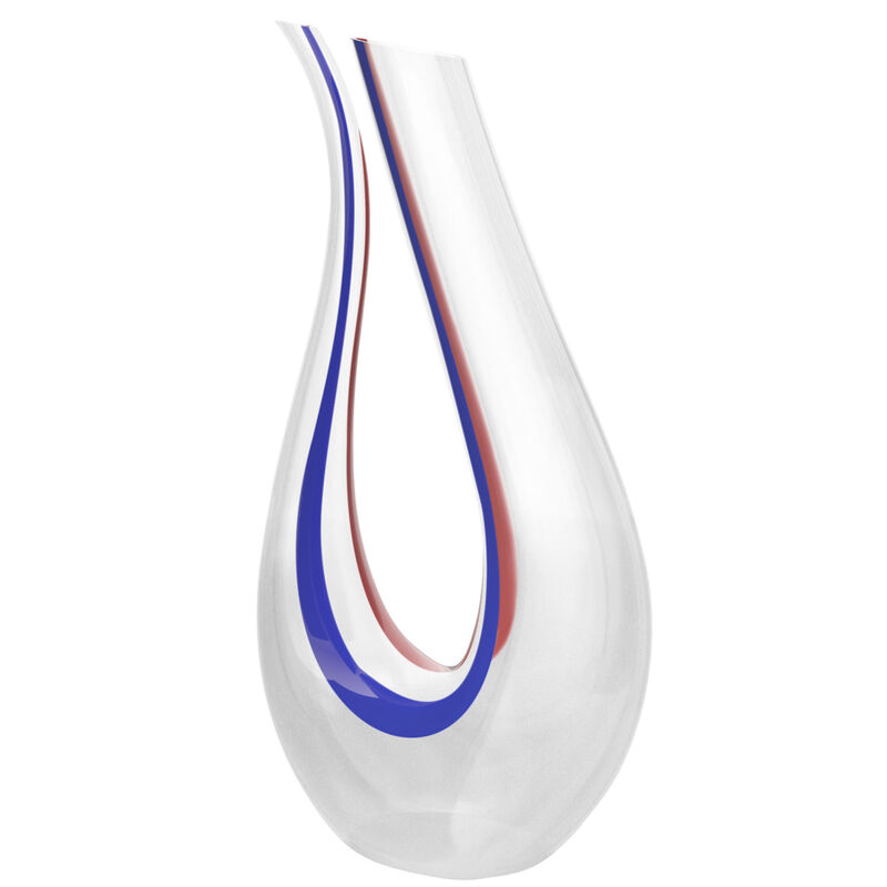 Amadeo viinikaraffi, sininen/valkoinen/punainen