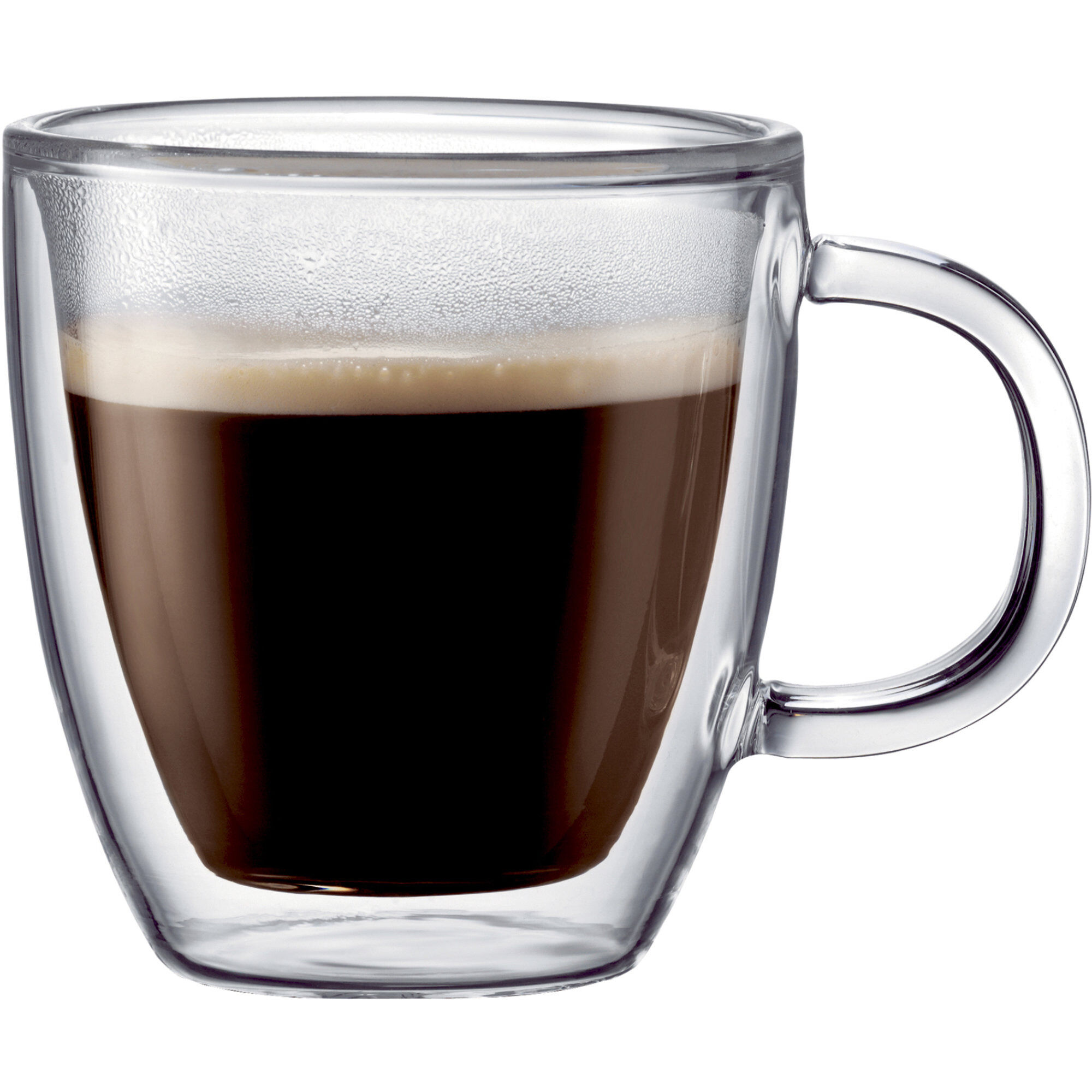 BISTRO dobbeltvegget espressoglass m. hank, 2 stk.