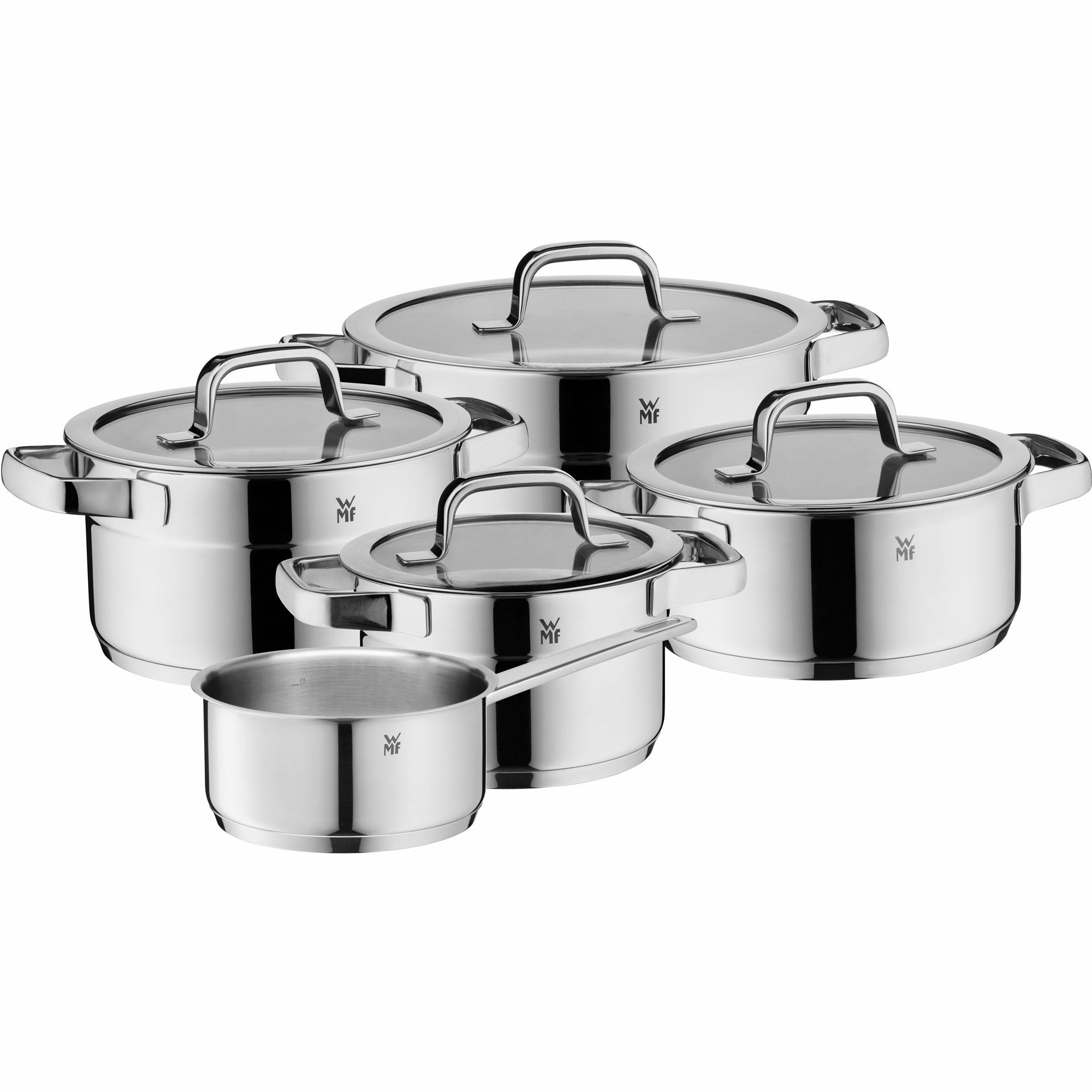 Compact Cuisine grytesett, 5 deler inkl. 4 glasslokk