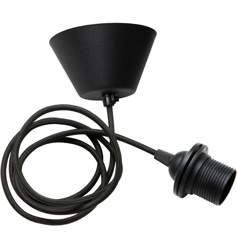 Ripustussetti, E27, musta