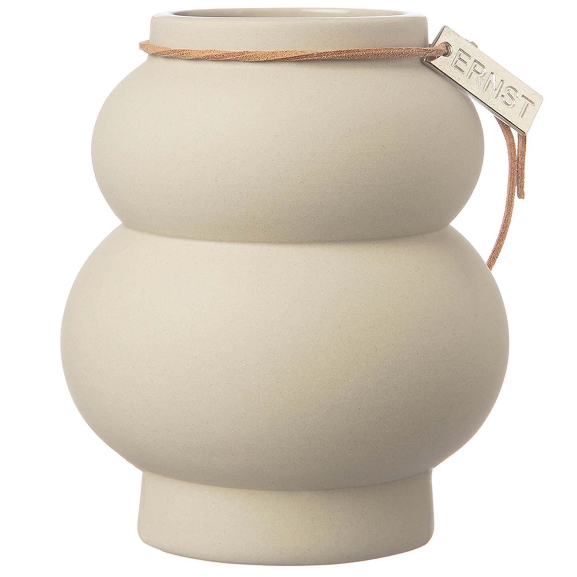 Vase Kurvig Beige, 21,5 cm