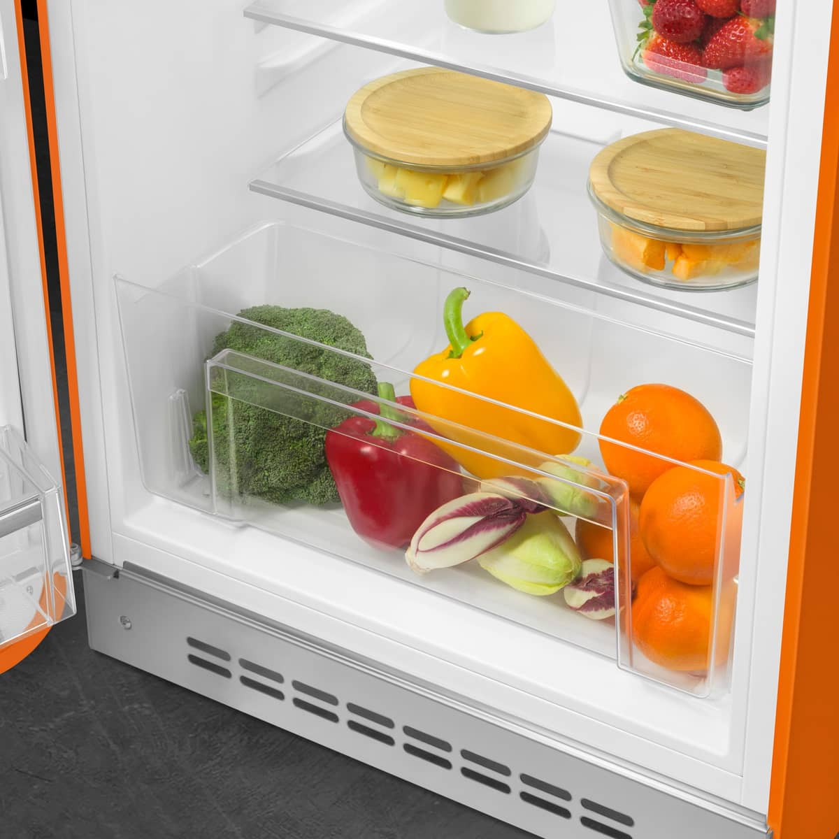 FAB10LBL6 køleskab med fryseboks, orange