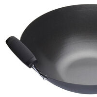 Wokpande 36 cm, sort