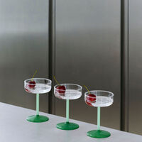 HAY Tint coupéglass 2-pakning, klar/lys jadegrønn/mørk jadegrønn