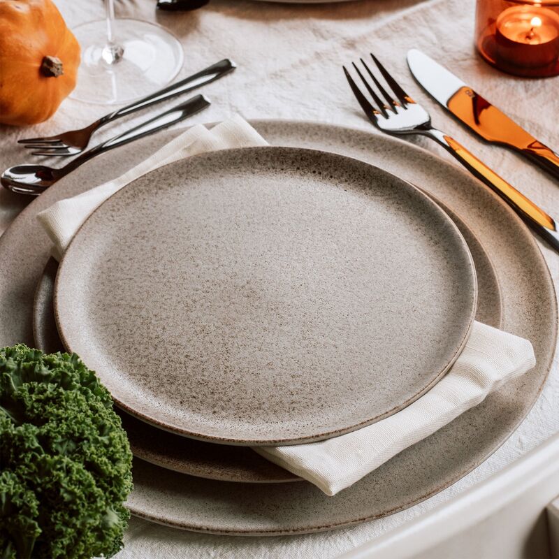 desserttallrik, sandy beige