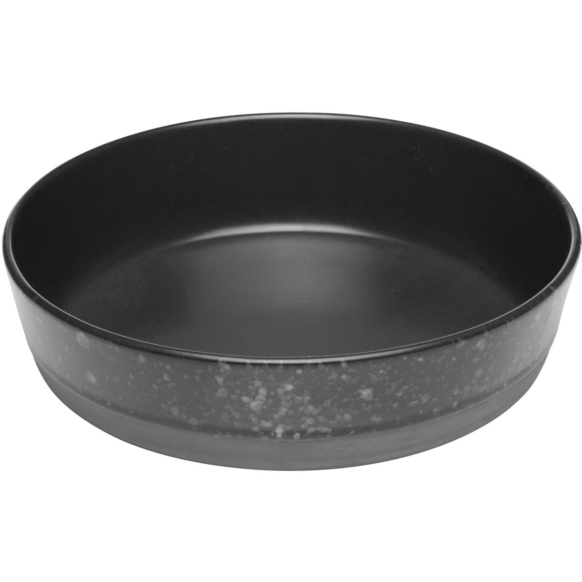 RAW dyb tallerken i stentøj 19,4 cm, sort