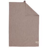 Viskestykke stribet 47x70 cm, rød/beige
