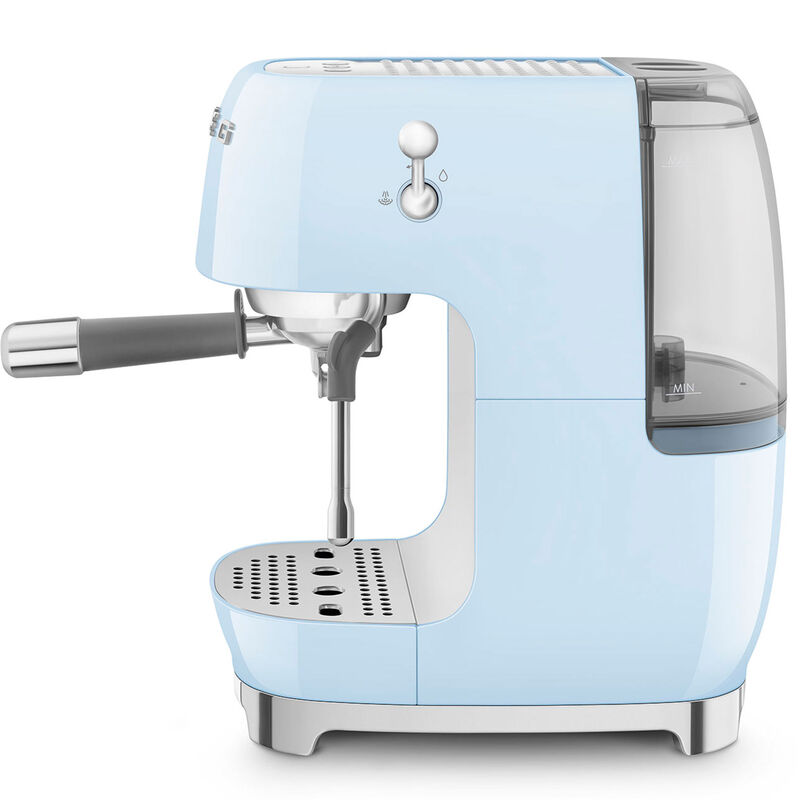 Espressomaskin med Cold Brew, pastellblå