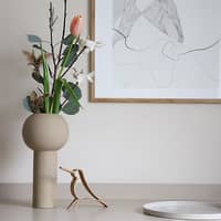 Pillar vas, 32 cm, sand