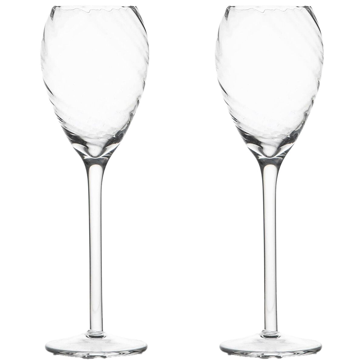 Opacity champagneglas 16 cl, klar, 2-pack