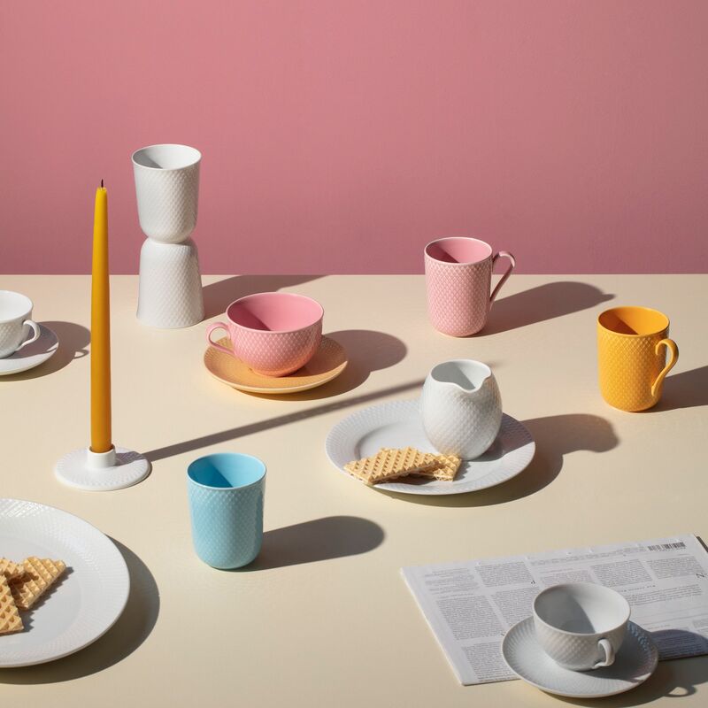 Rhombe Color krus med hank 33 cl, rosa