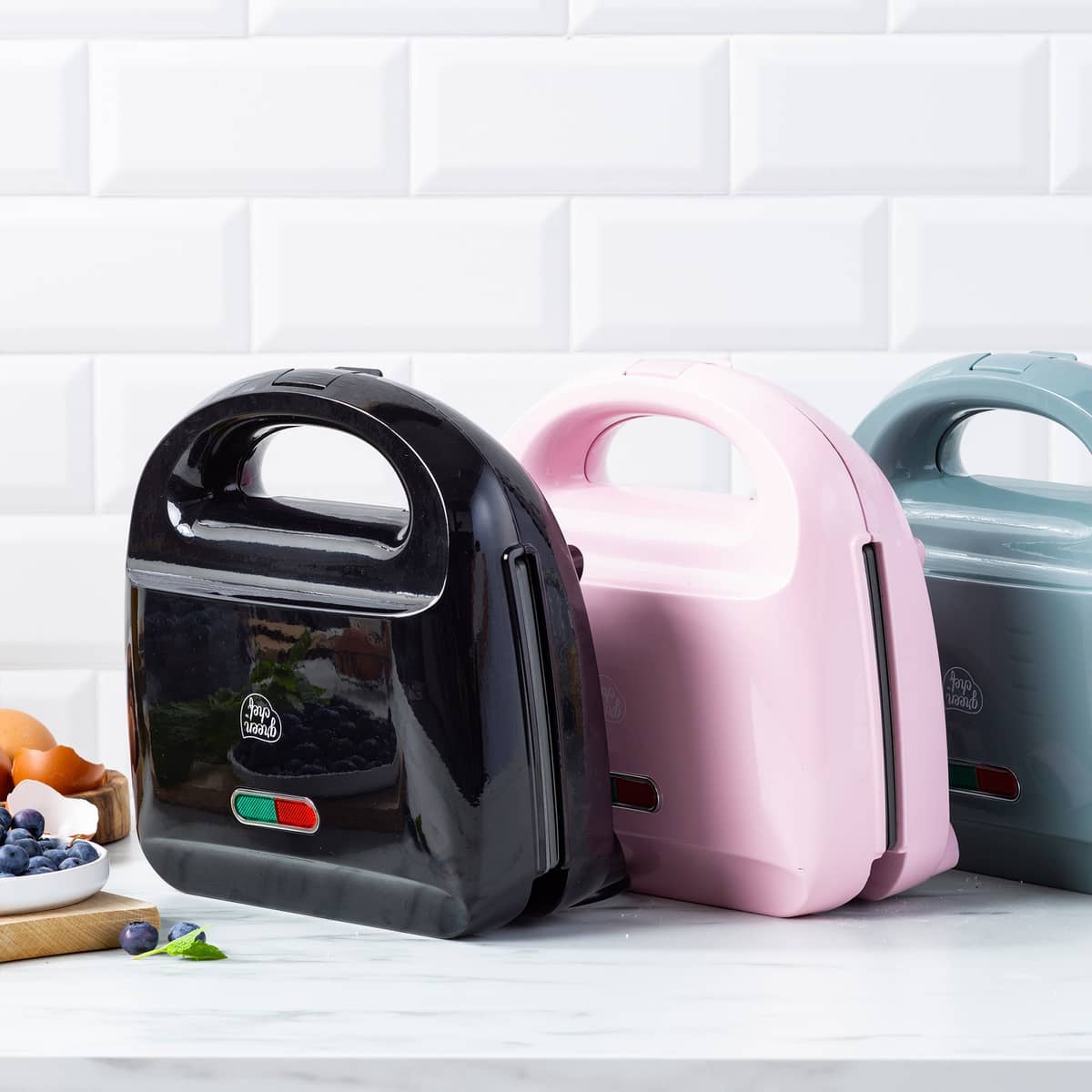 3-i-1 sandwichgrill/vaffeljern, black