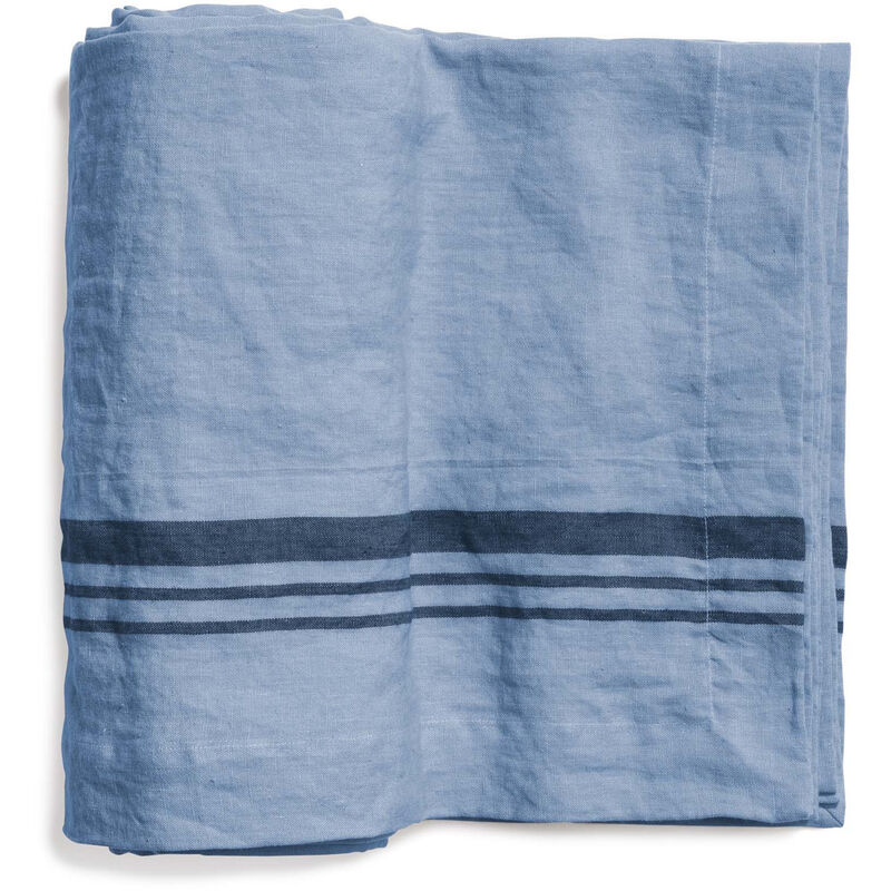 Duk LORRY i lin, stripe, Misty Blue