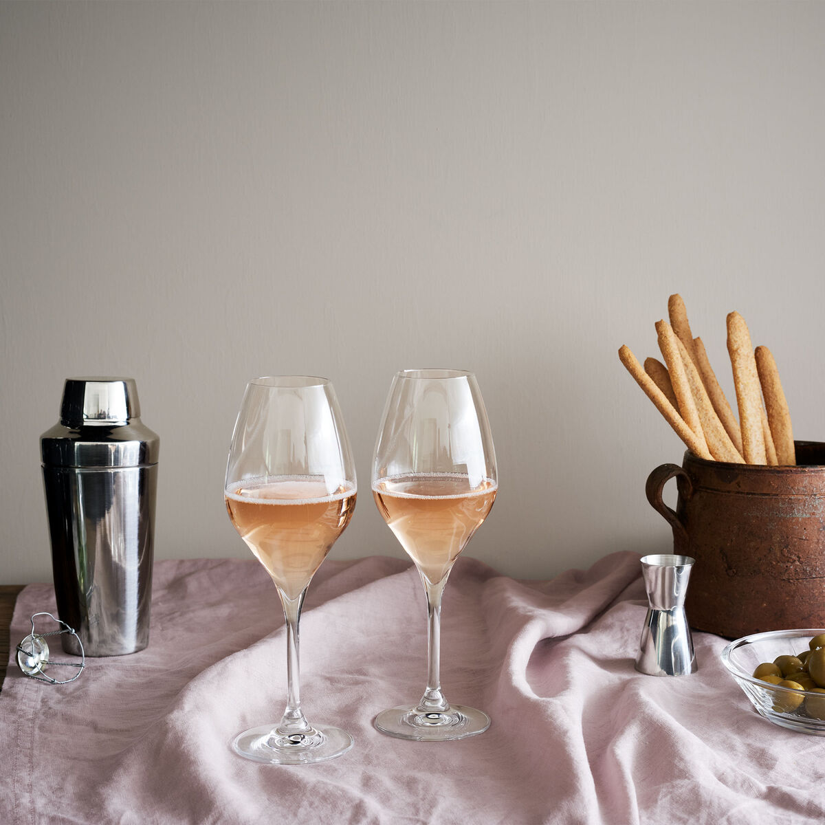 Premium champagneglass 37 cl 2 stk, klar