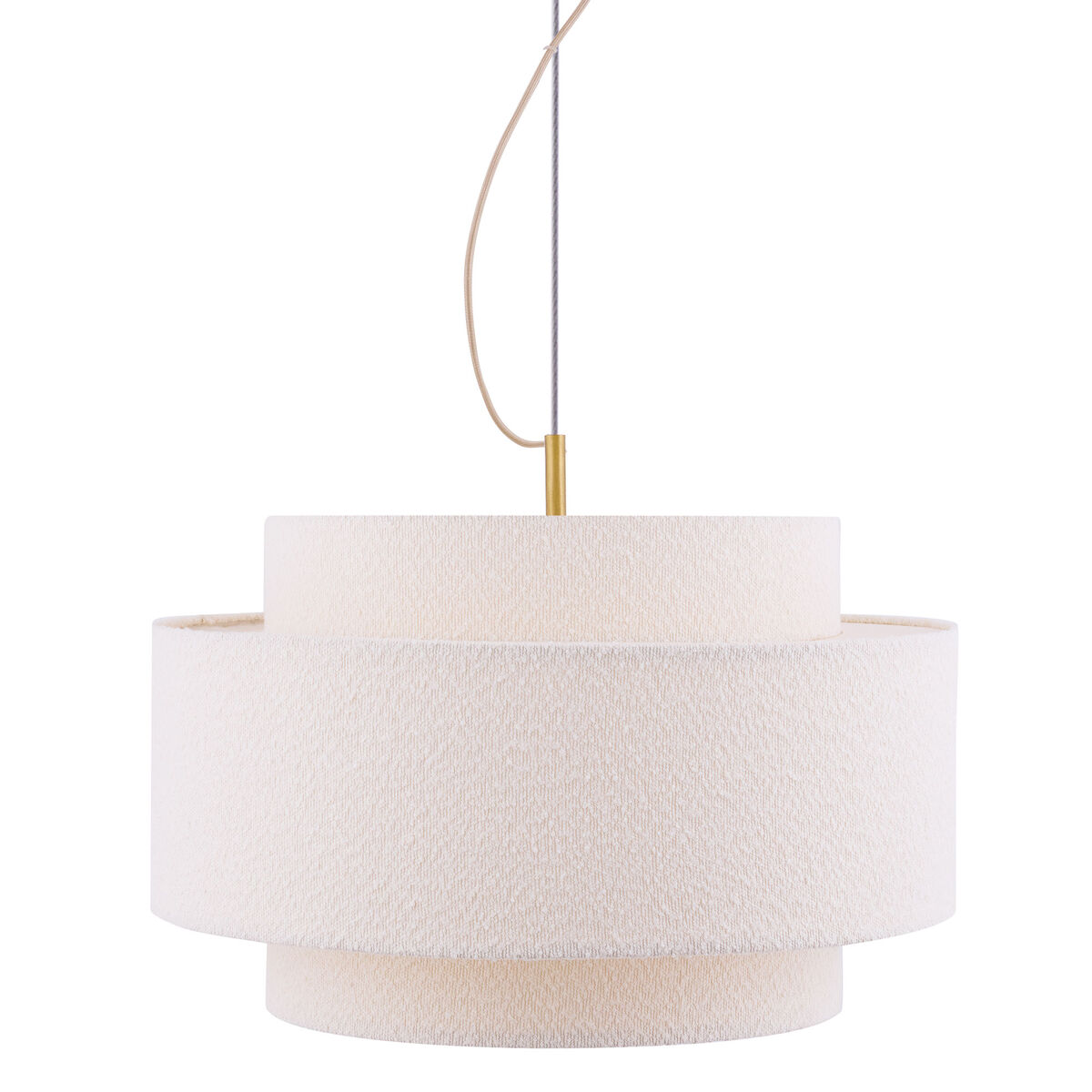 Globen Lighting Noah Bouclé pendellampa 50 cm, vit