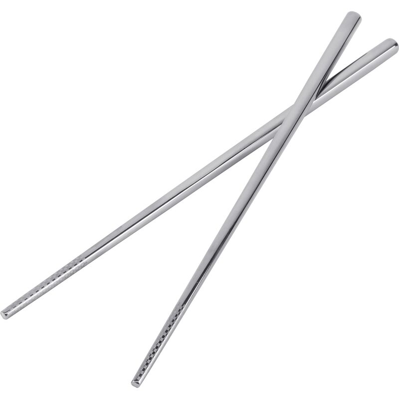 ätpinnar 5 par, rostfritt stål