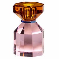 Gem ljusstake 11 cm, orange/rosa