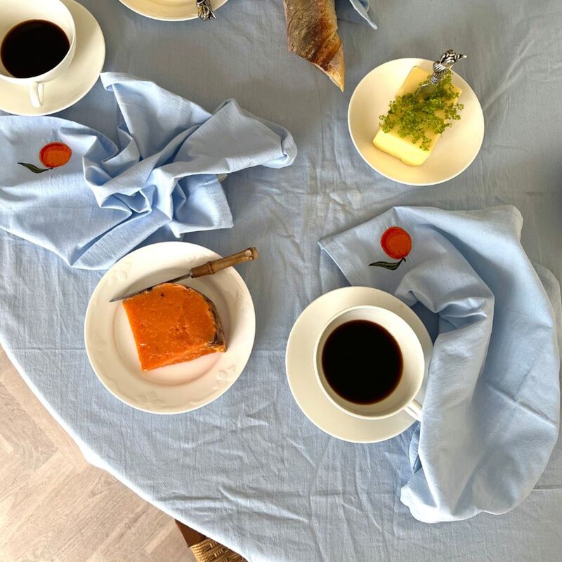 Appelsinservietter 40x40 cm 4-pakning