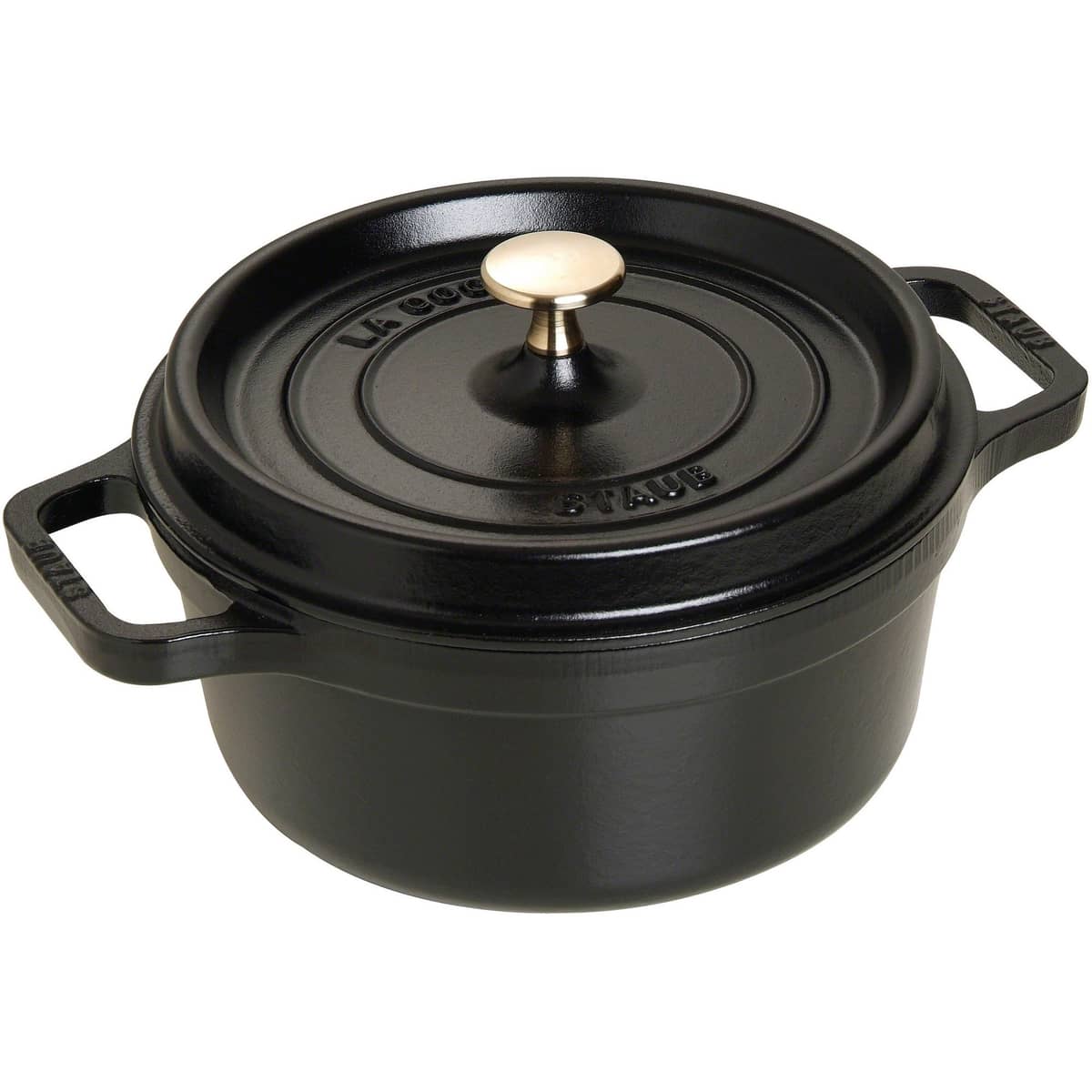 Rund Gryta 22 cm 2,6 liter Svart