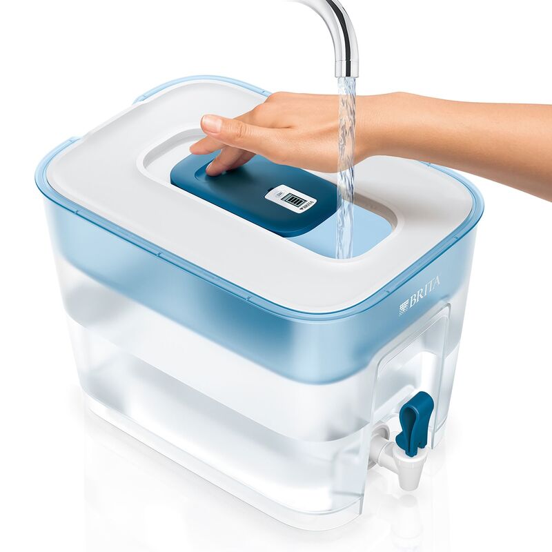 Flow vattenfilterkanna, blå