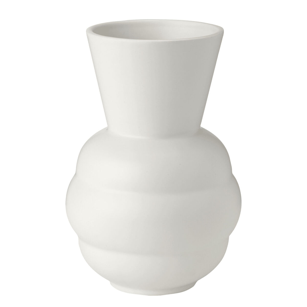 Knabstrup Tortus Archie Vas 21 cm, vit