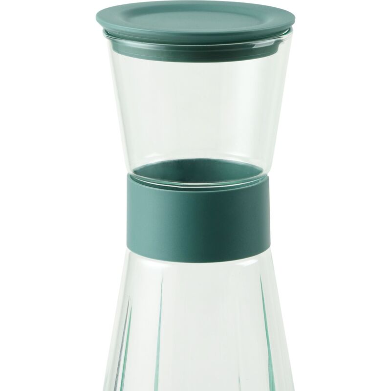 Vattenkaraff med grönt lock 90 cl, klar