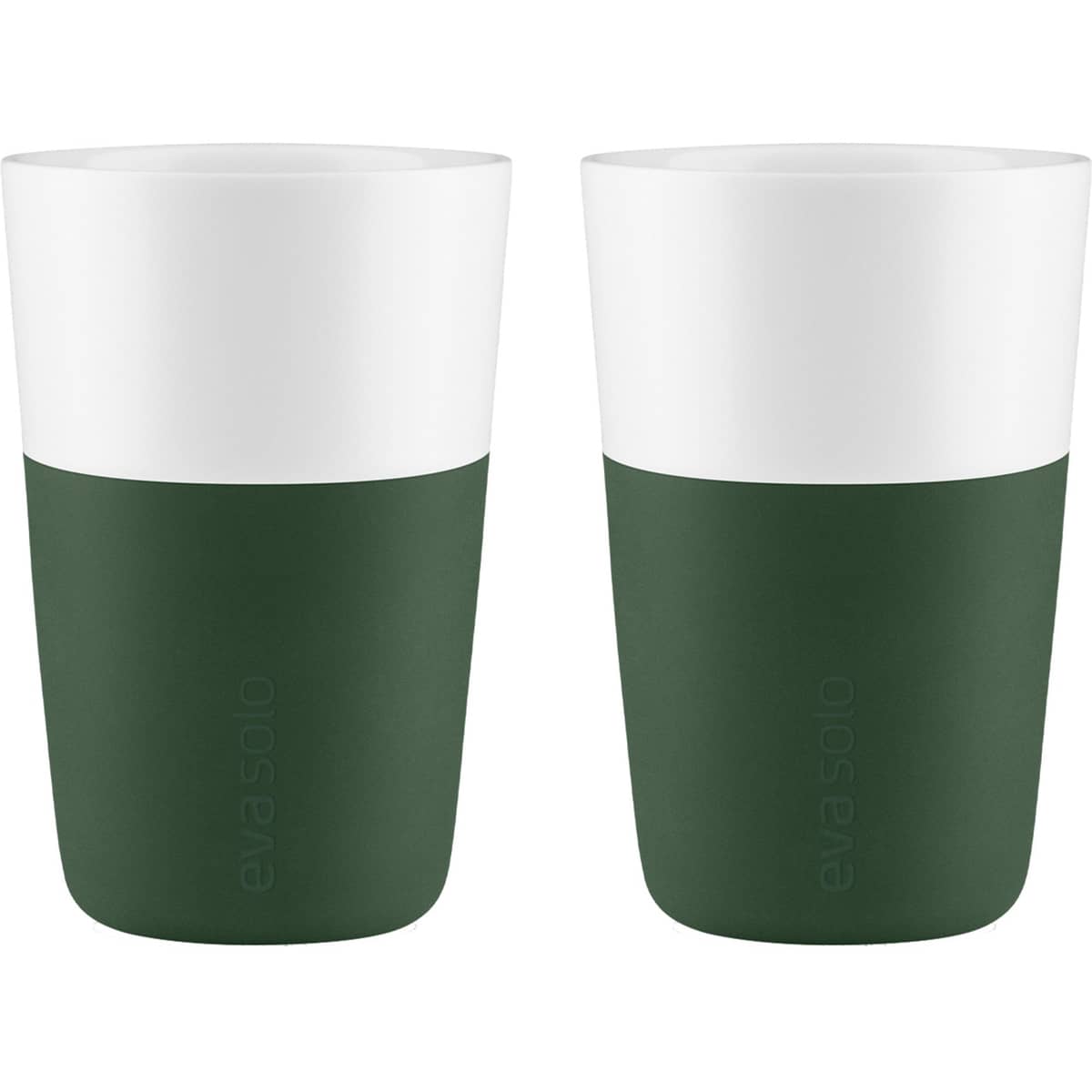 Cafe Latte-muki 2 kpl, emerald green