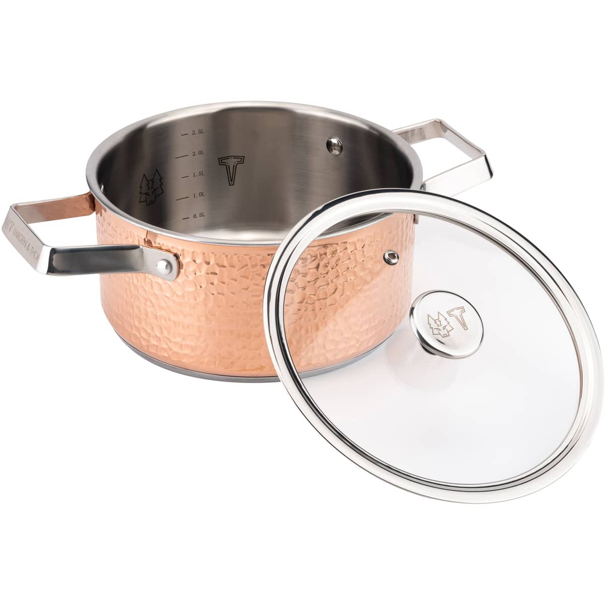 Noelle gryde 2,8 liter, kobber