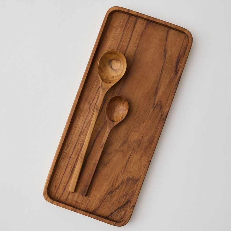 Salatsæt skeer, teak