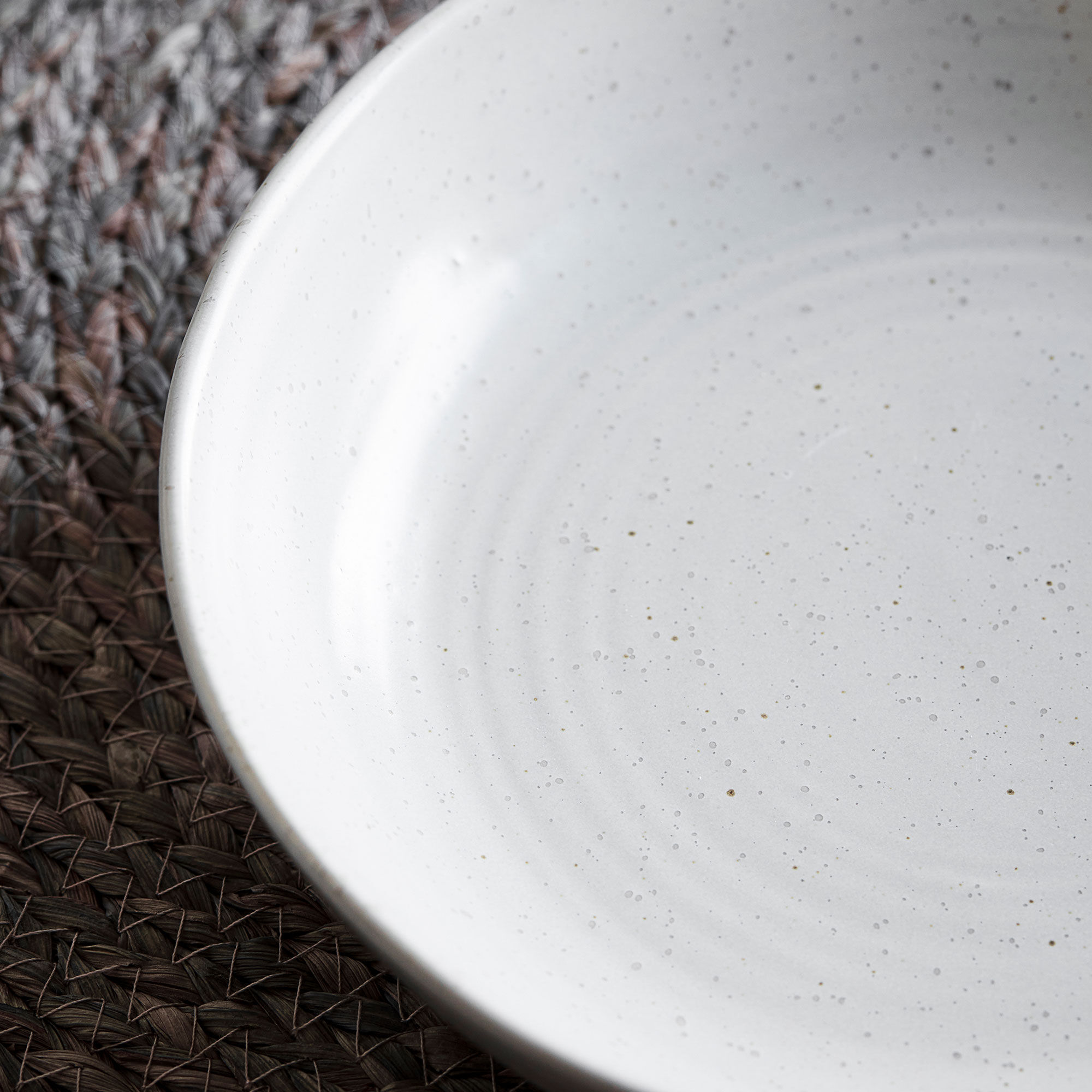 Pion hög skål, grå/vit