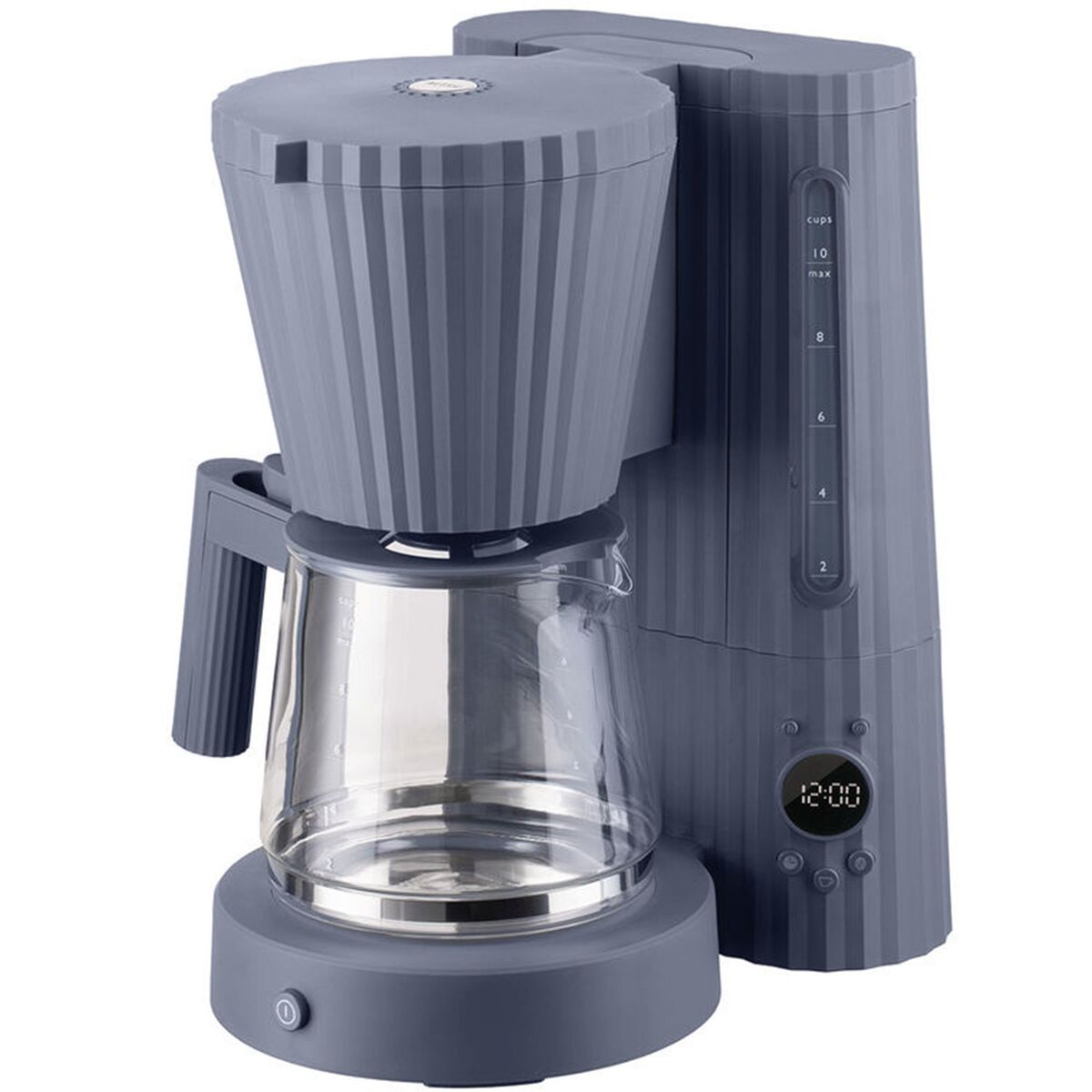 Plissé kaffemaskine, grå