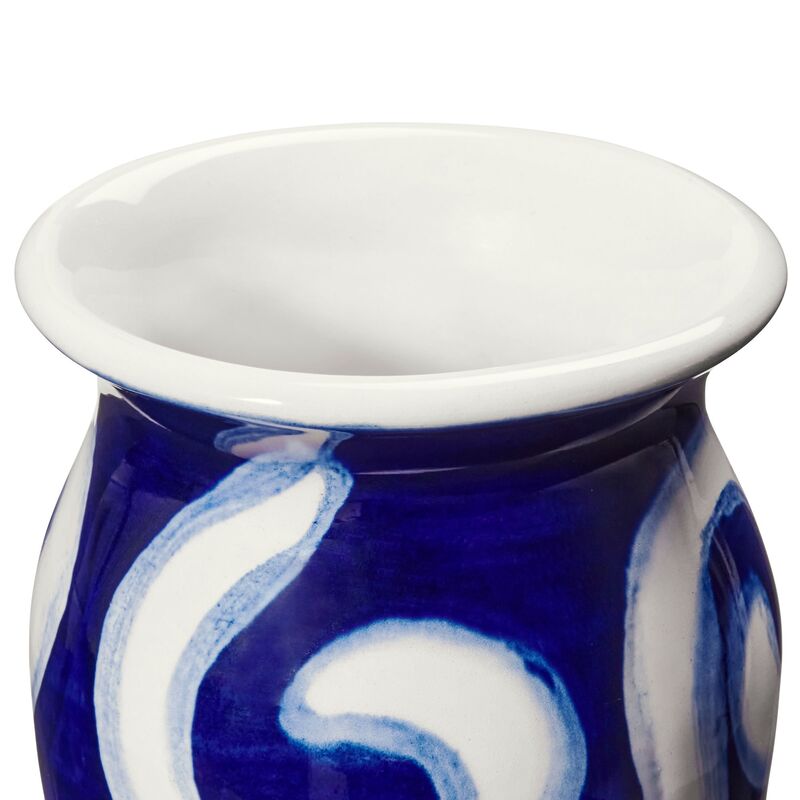 Tulle vase 13 cm, blå