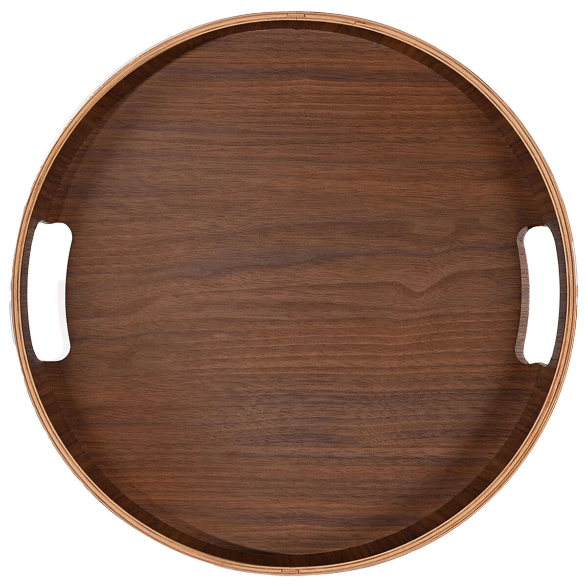Hanna rundt brett, brun
