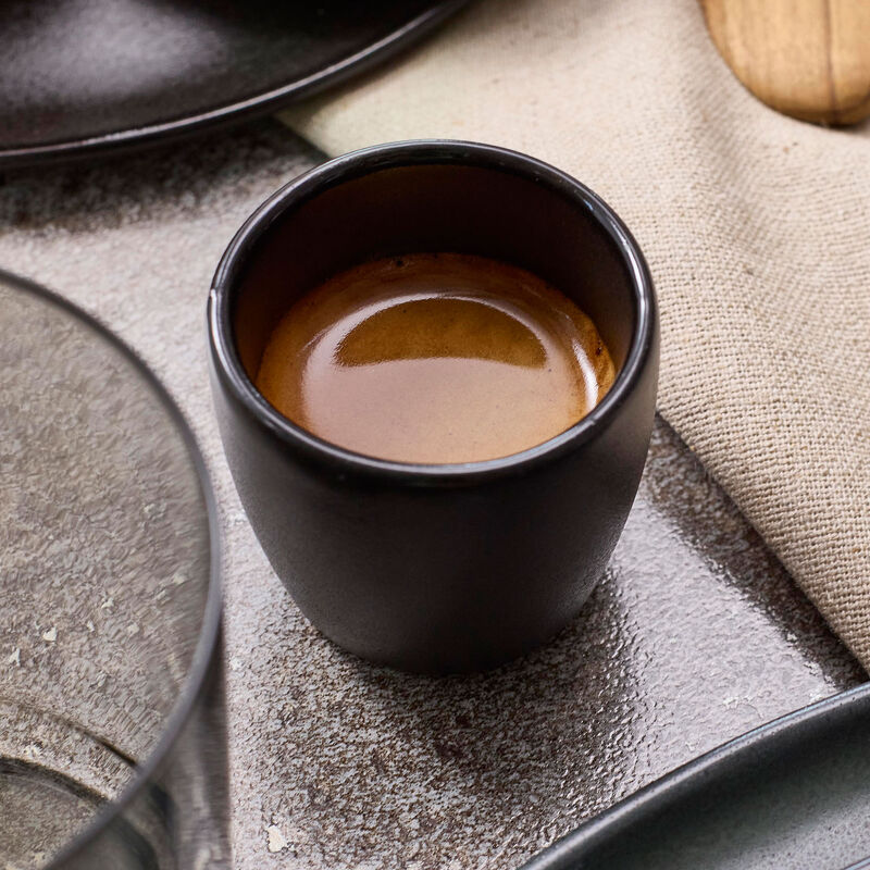 Raw espressokopp 6,5 cl, titanium black
