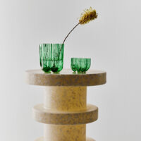 Kosta Boda Crackle vas 121 mm, mörkgrön