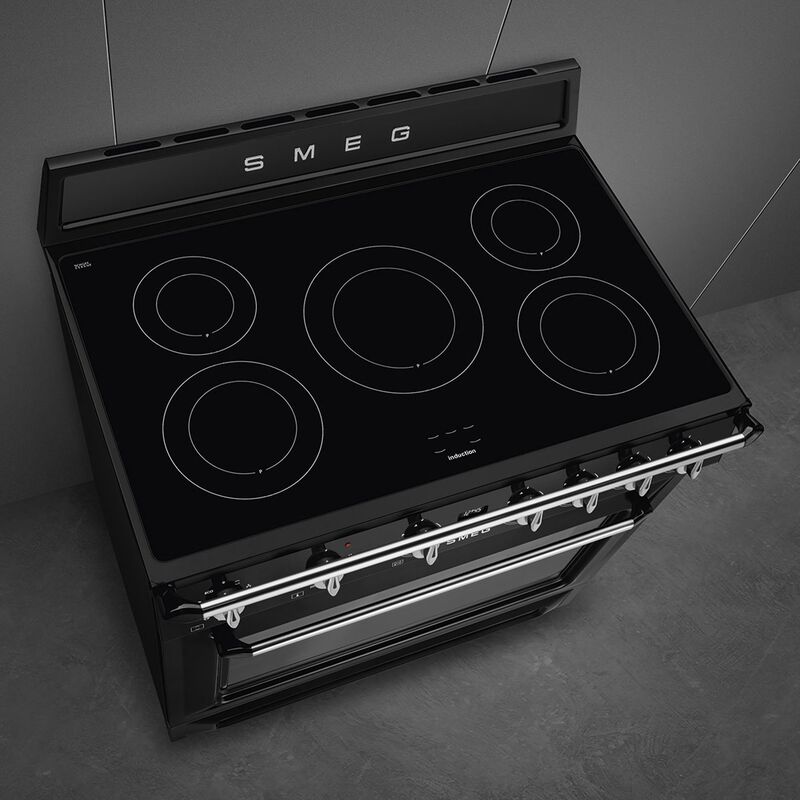 Induksjonskomfyr Victoria TR90IMBL 90 cm, svart