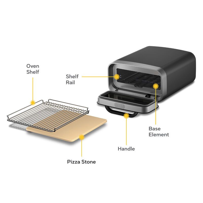 Ooni Volt 2 elektrisk pizzaugn 12", charcoal grey