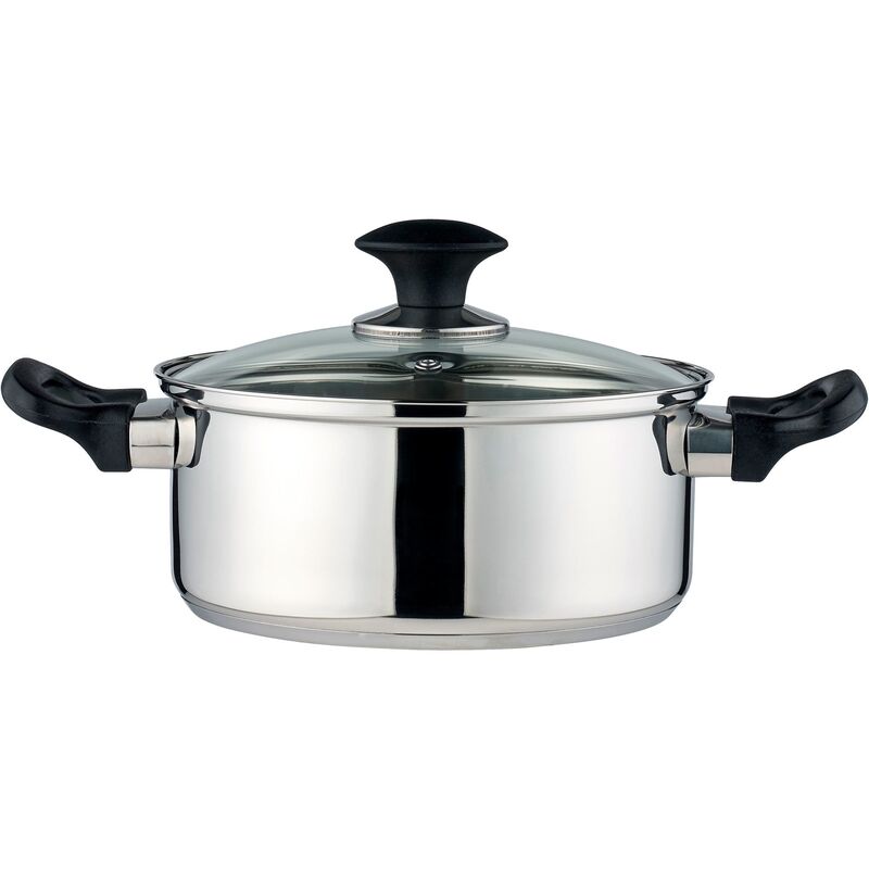 Grydesæt 6 dele, rustfrit stål