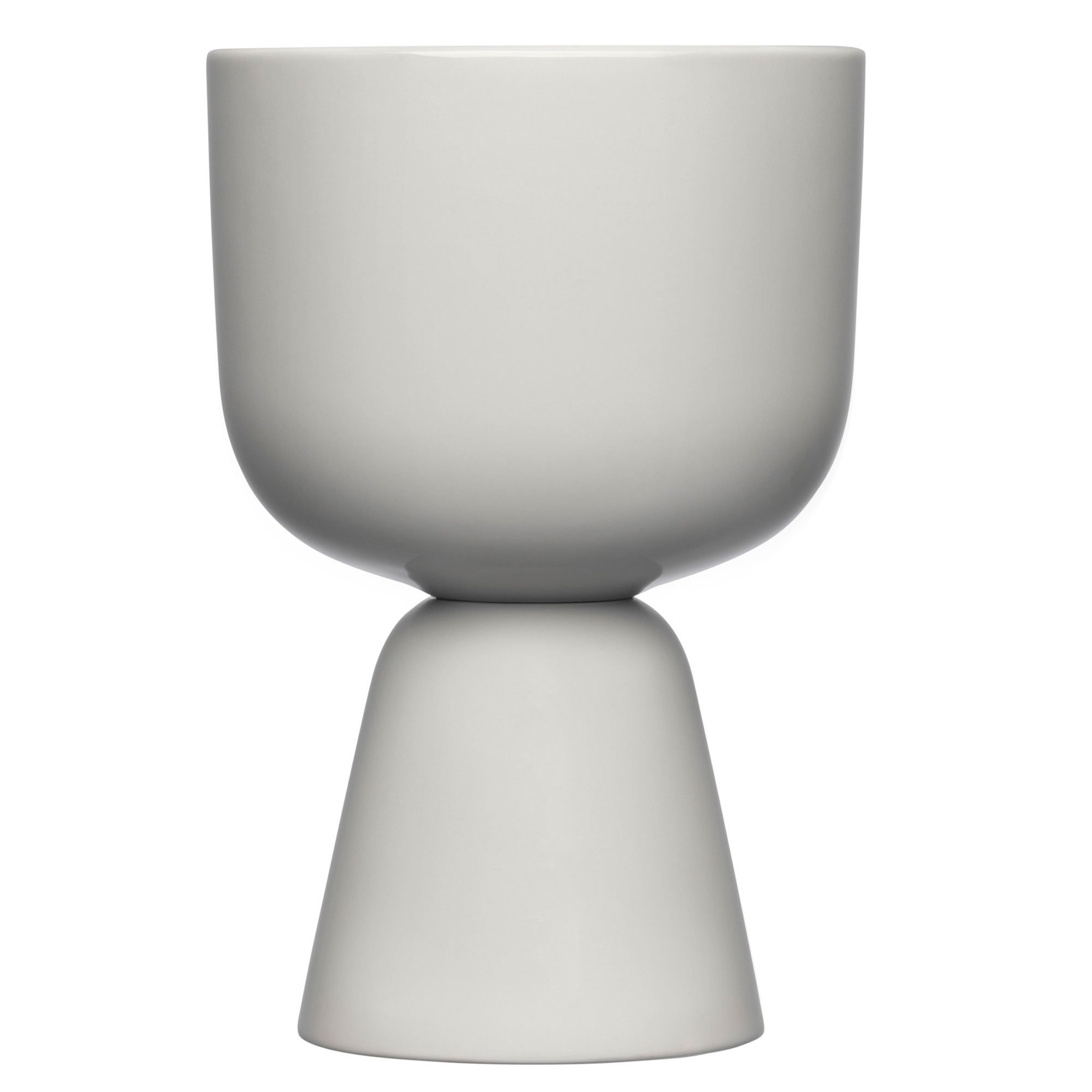 Nappula kruka 19 x 12,5 cm, ljusgrå